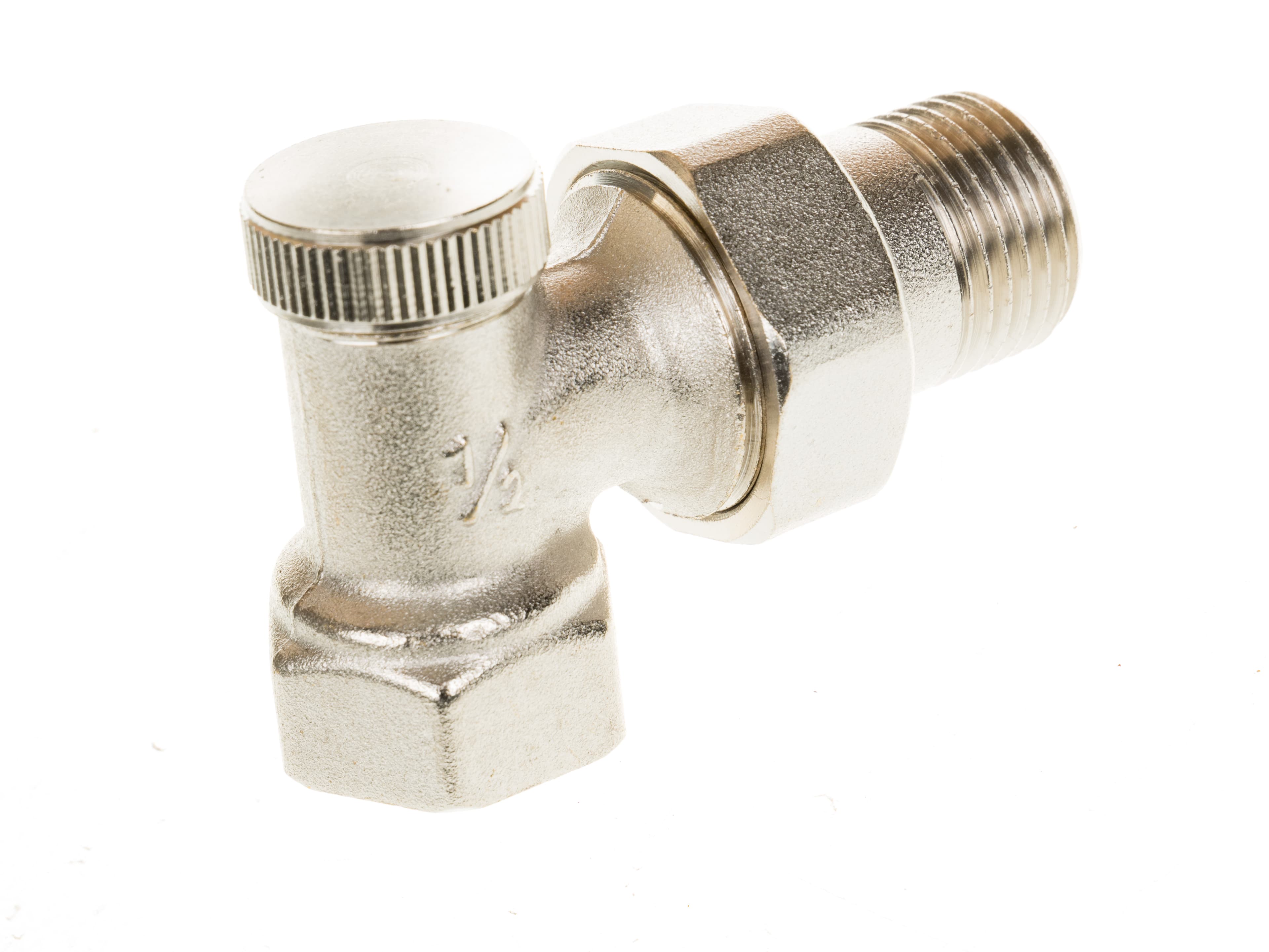 Ъглов секретен радиаторен кран THS Thermostyle 1/2" 
