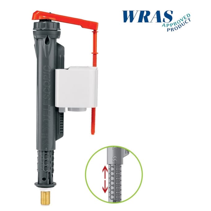 Долно пълнещ механизъм за тоалетно казанче Wirquin JollyFill Telescopic 3/8" 
