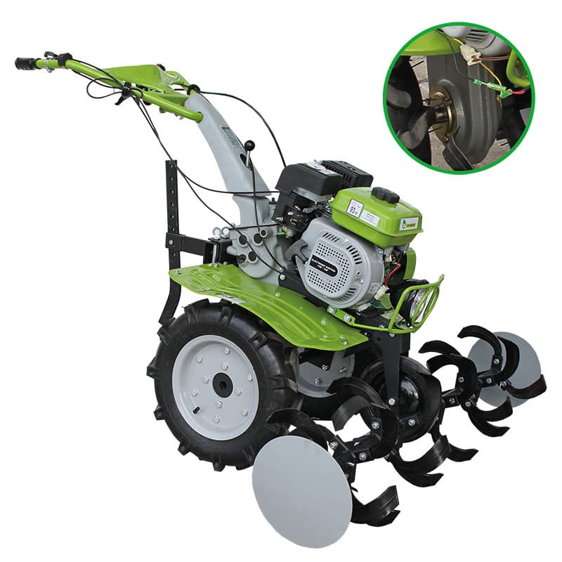 Мотофреза с чугунен редуктор Gardenia B4-3M + аксесоари 