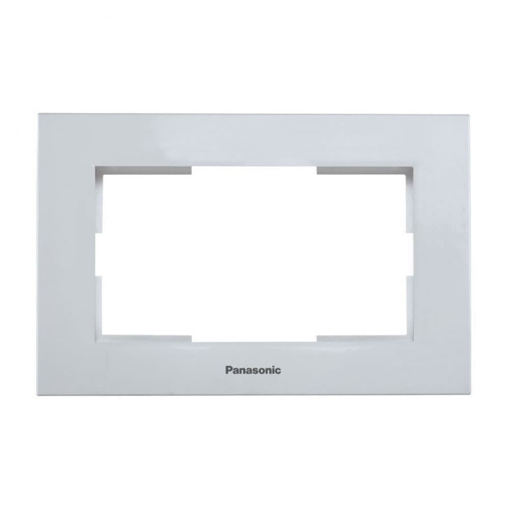 Рамка за двоен контакт Каре Плюс Panasonic сива