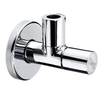 Спирателен кран 1/2'' х 3/8" с гайка М10мм с розетка Top Silver THS 