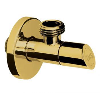 Спирателен кран 1/2''*3/4" Sharp Gold с розетка THS