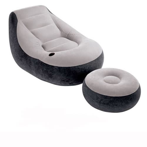 Надуваем шезлонг с табуретка Intex 68564NP 102x79x137 см