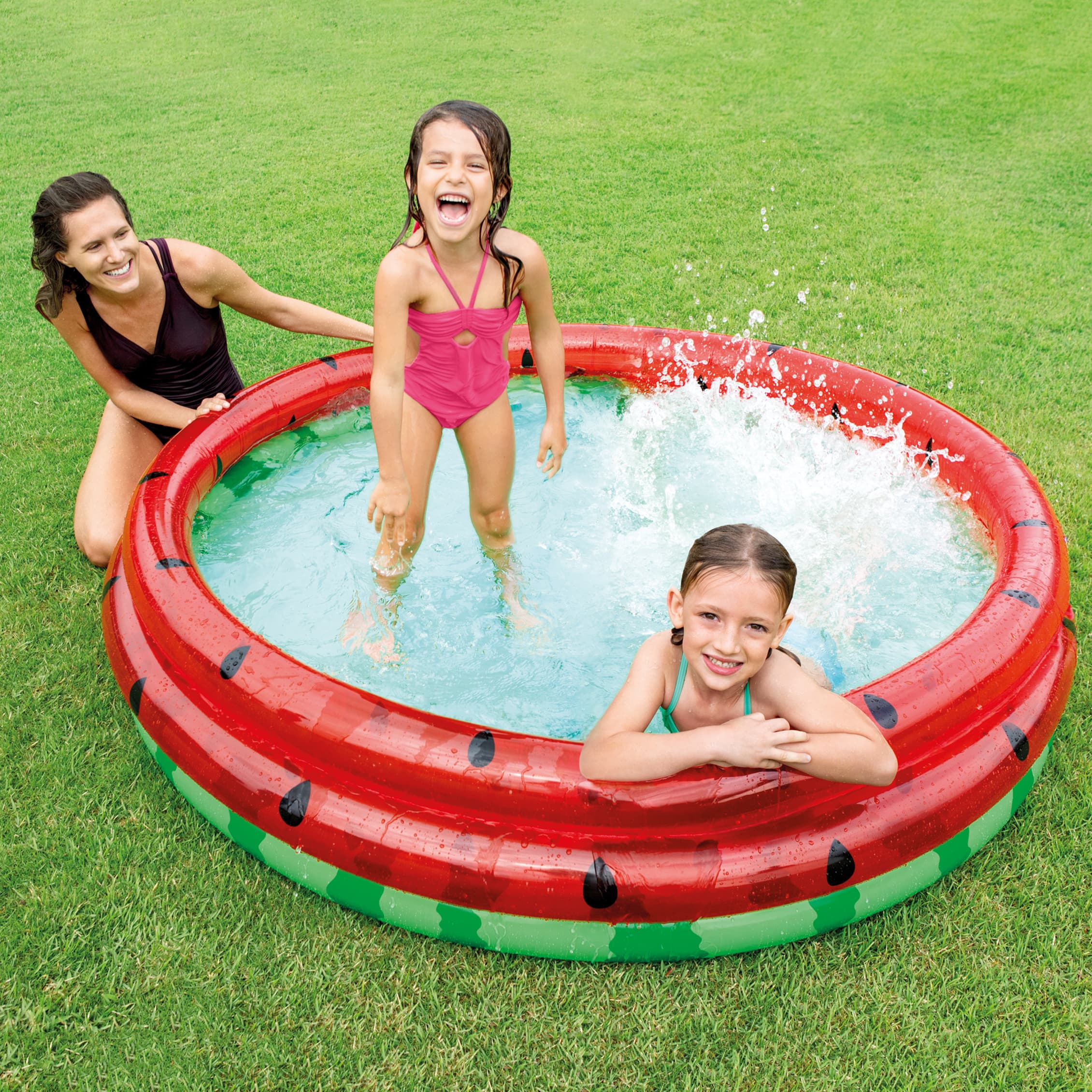 Надуваем басейн Intex 58448 Диня / Watermelon Pool 
