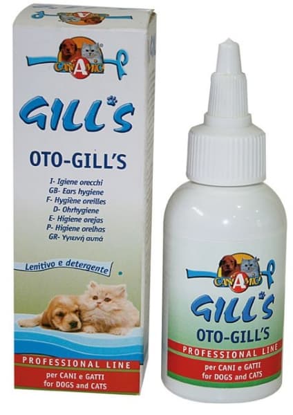 Капки за почистване на уши за кучета и котки Gill's 50 ml