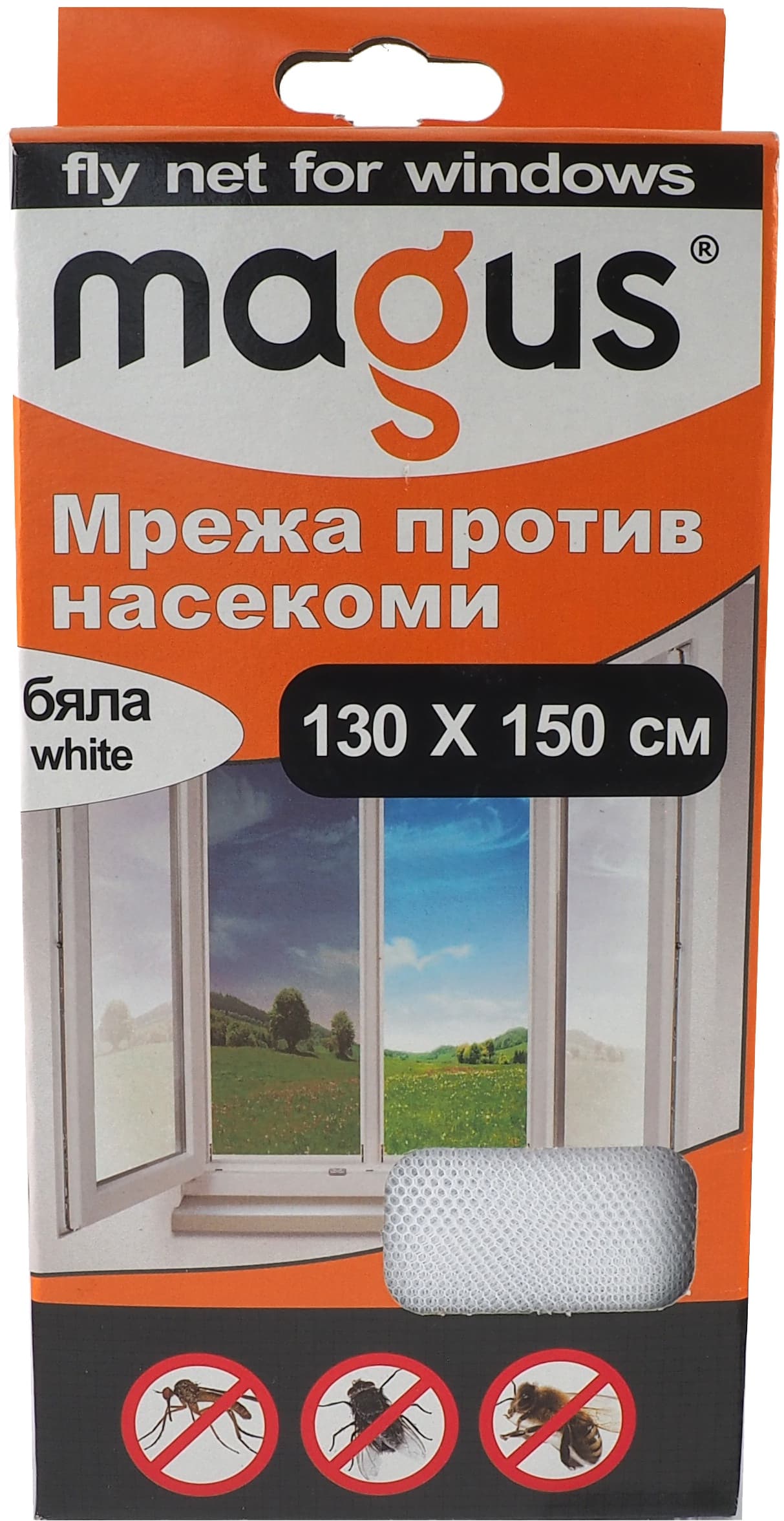 Мрежа против насекоми Magus бяла 1.3м х 1.5м 