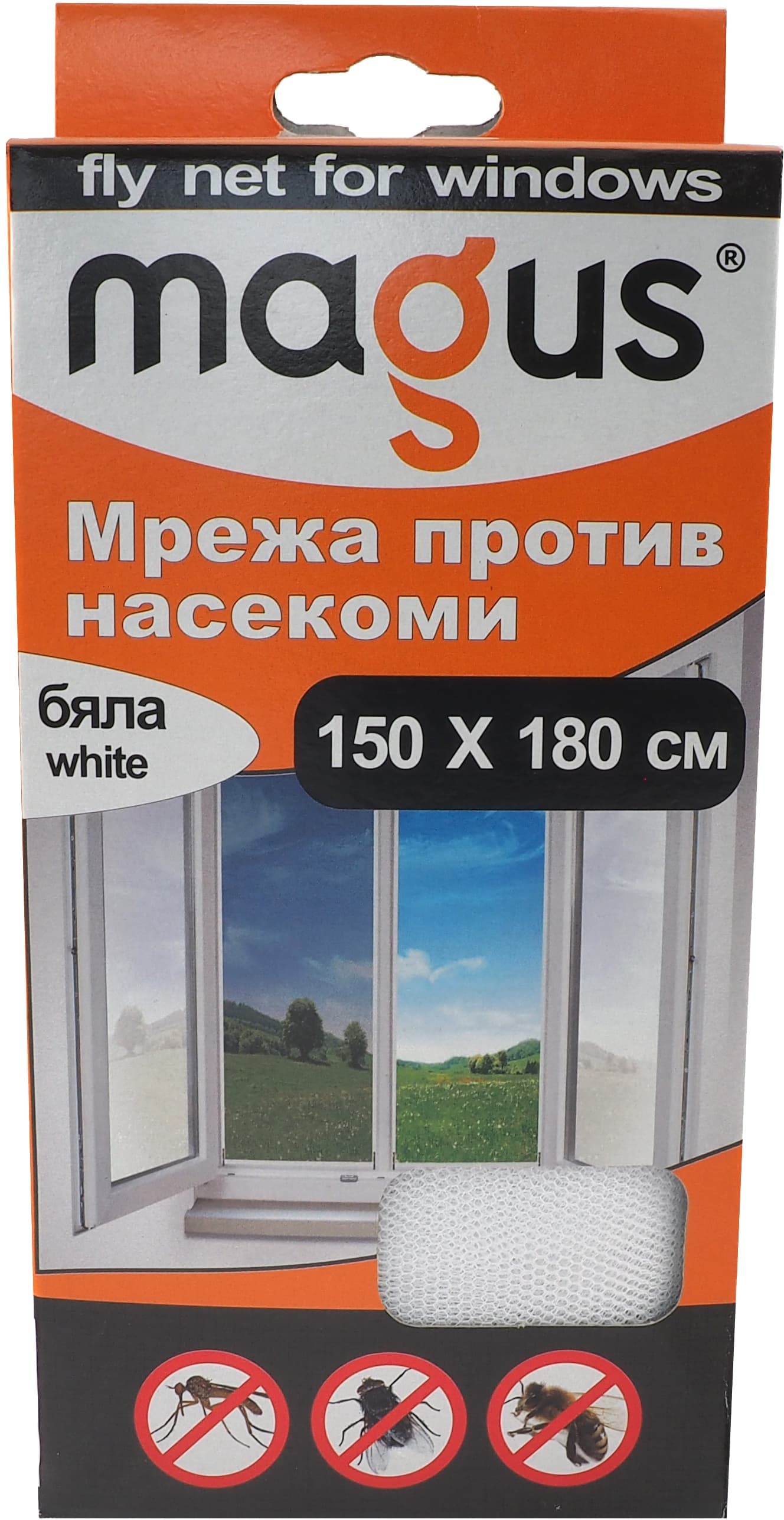 Мрежа против насекоми Magus бяла 1.5м х 1.8м 
