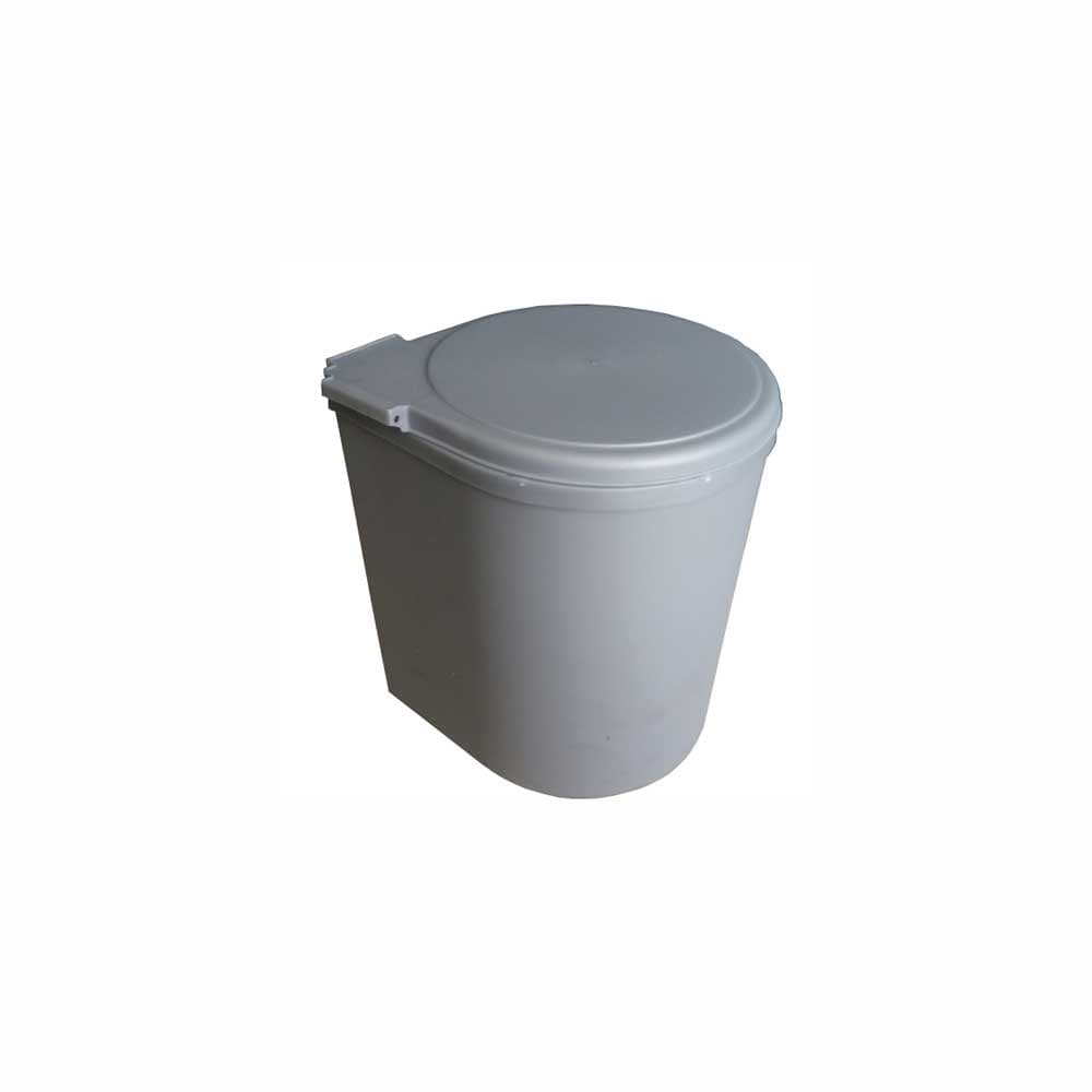 Кош за вграждане PVC сив 5л