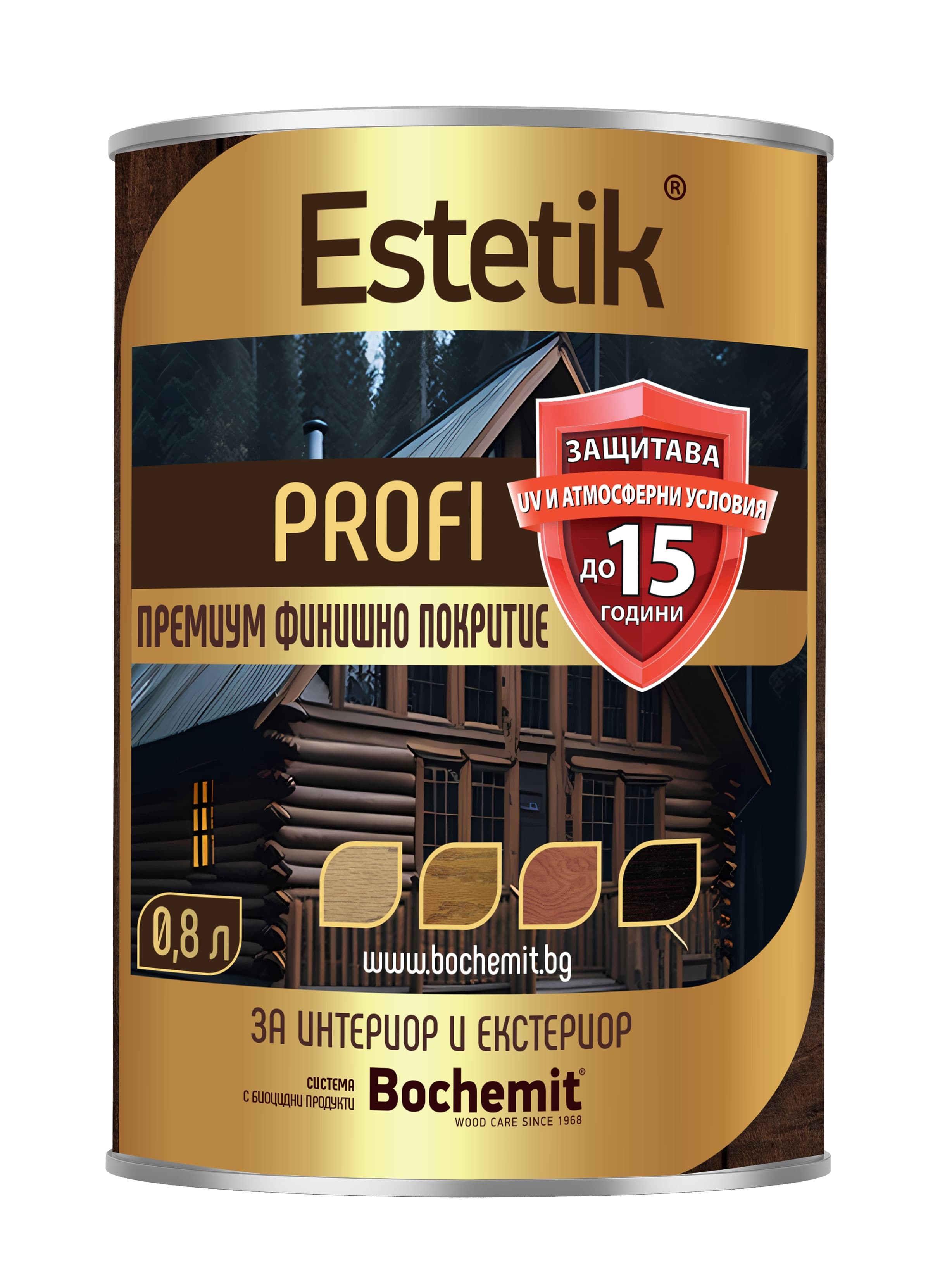 Импрегнатор на маслена основа Бохемит Estetik Profi  15 Тик 800мл