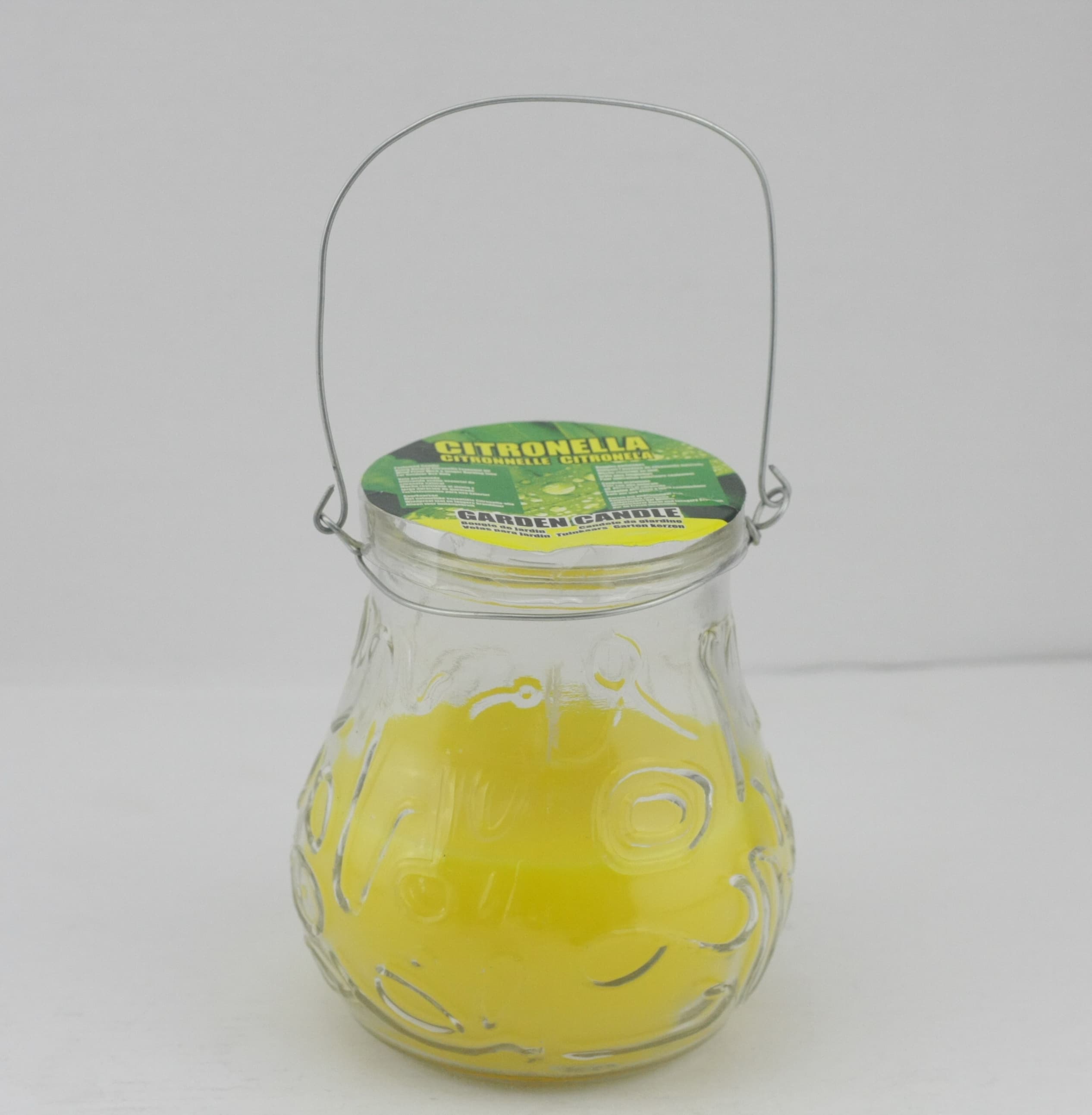 Свещ против насекоми в стъклена купичка Citronella 9х9.6см
