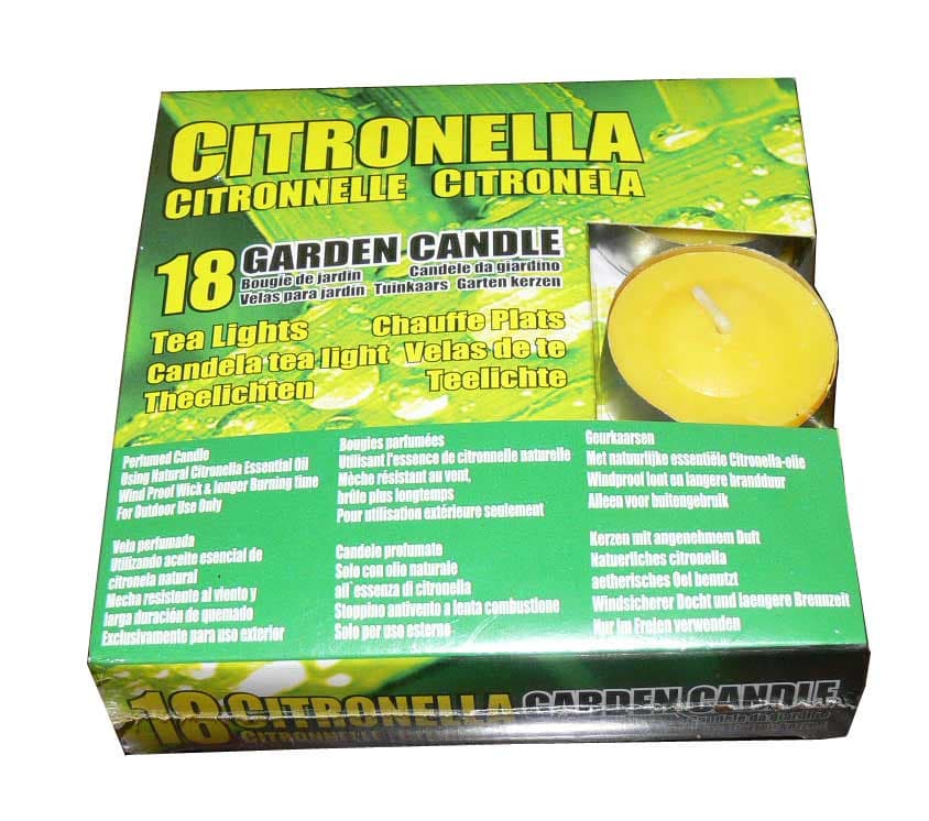 Чаени свещи против насекоми Citronella 18 броя