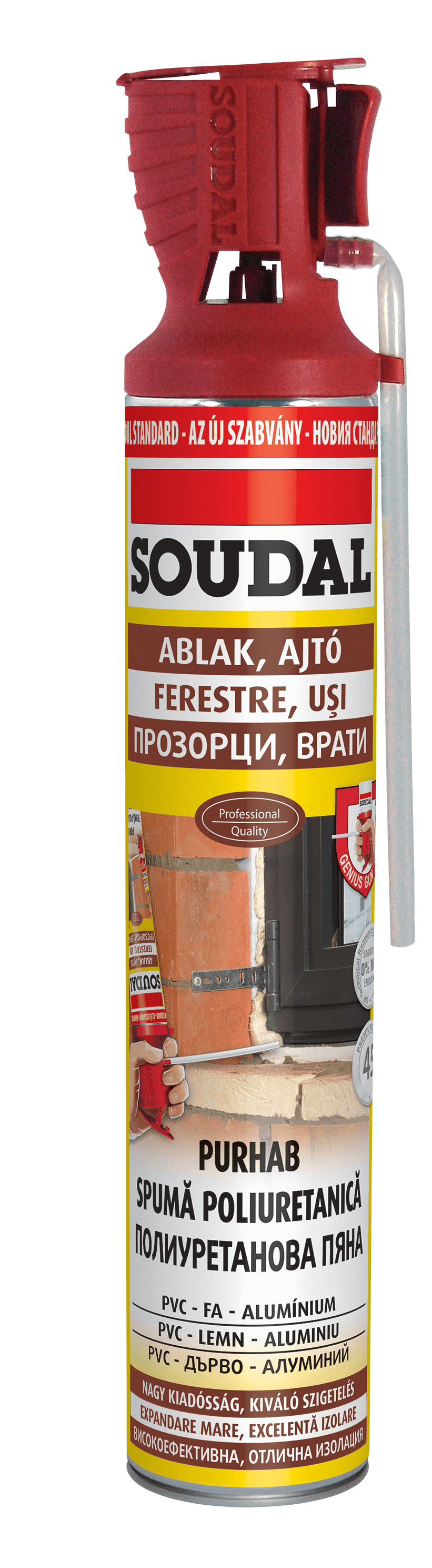 Полиуретанова пяна Soudal ръчна 750 мл