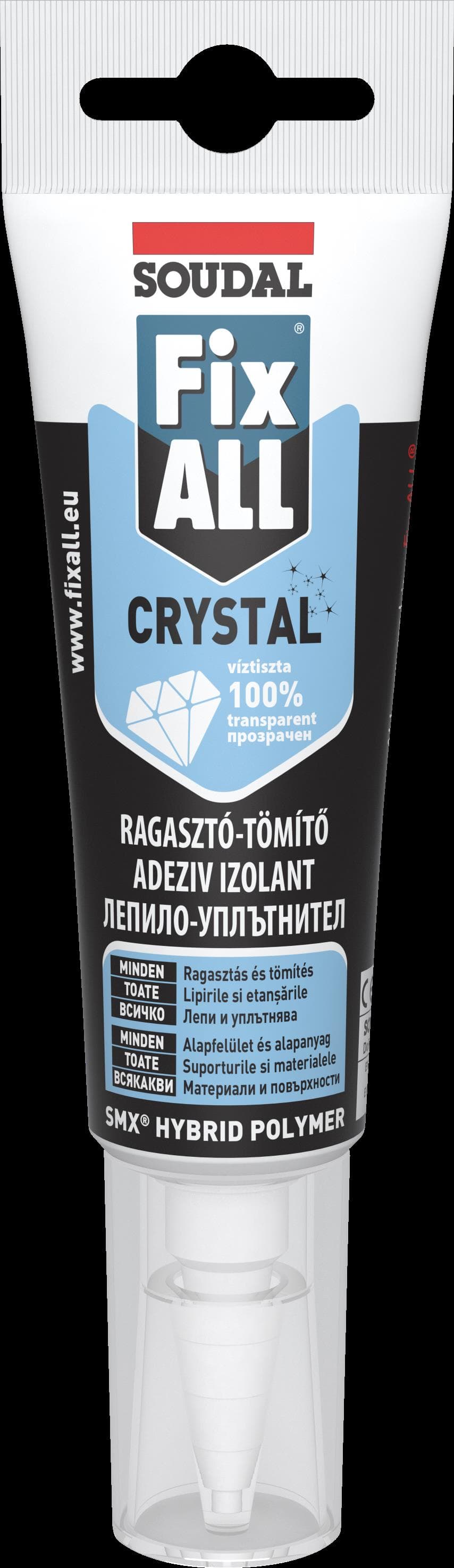Лепило - уплътнител Soudal Fix All Crystal 125 мл