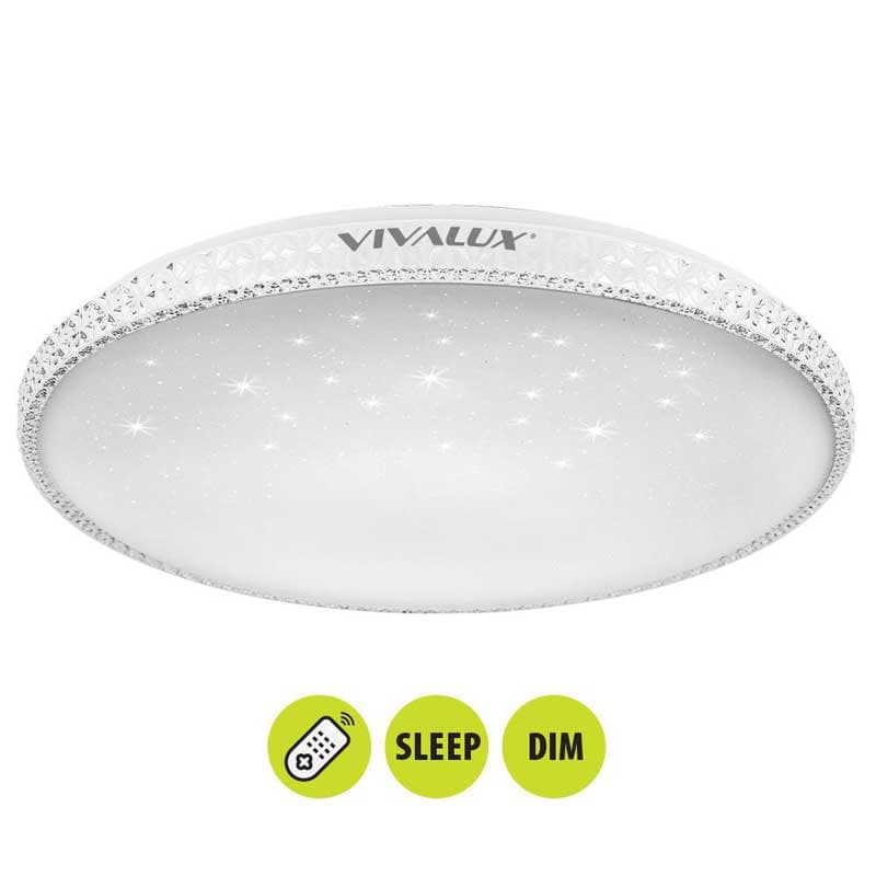 LED плафон Vivalux Hera 30W 3000-6500K димируем / дистанционно