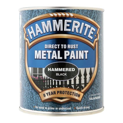 Боя за метал Hammerite хамър ефект черен 750 мл