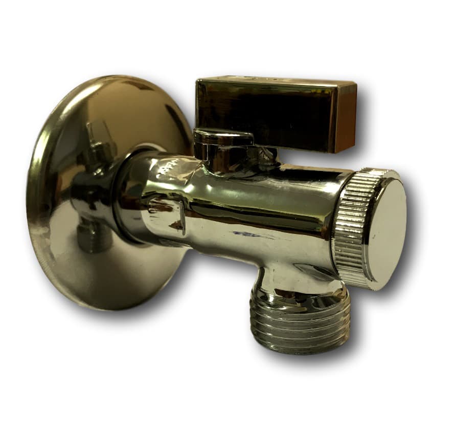 Месингов ъглов кран с вграден филтър 1/2"х3/8" CZ 0317