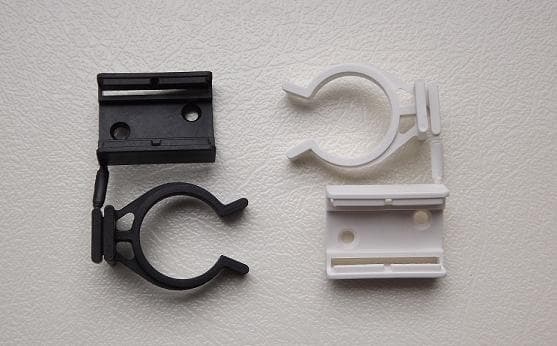 PVC клипс за крак база 4 броя черен