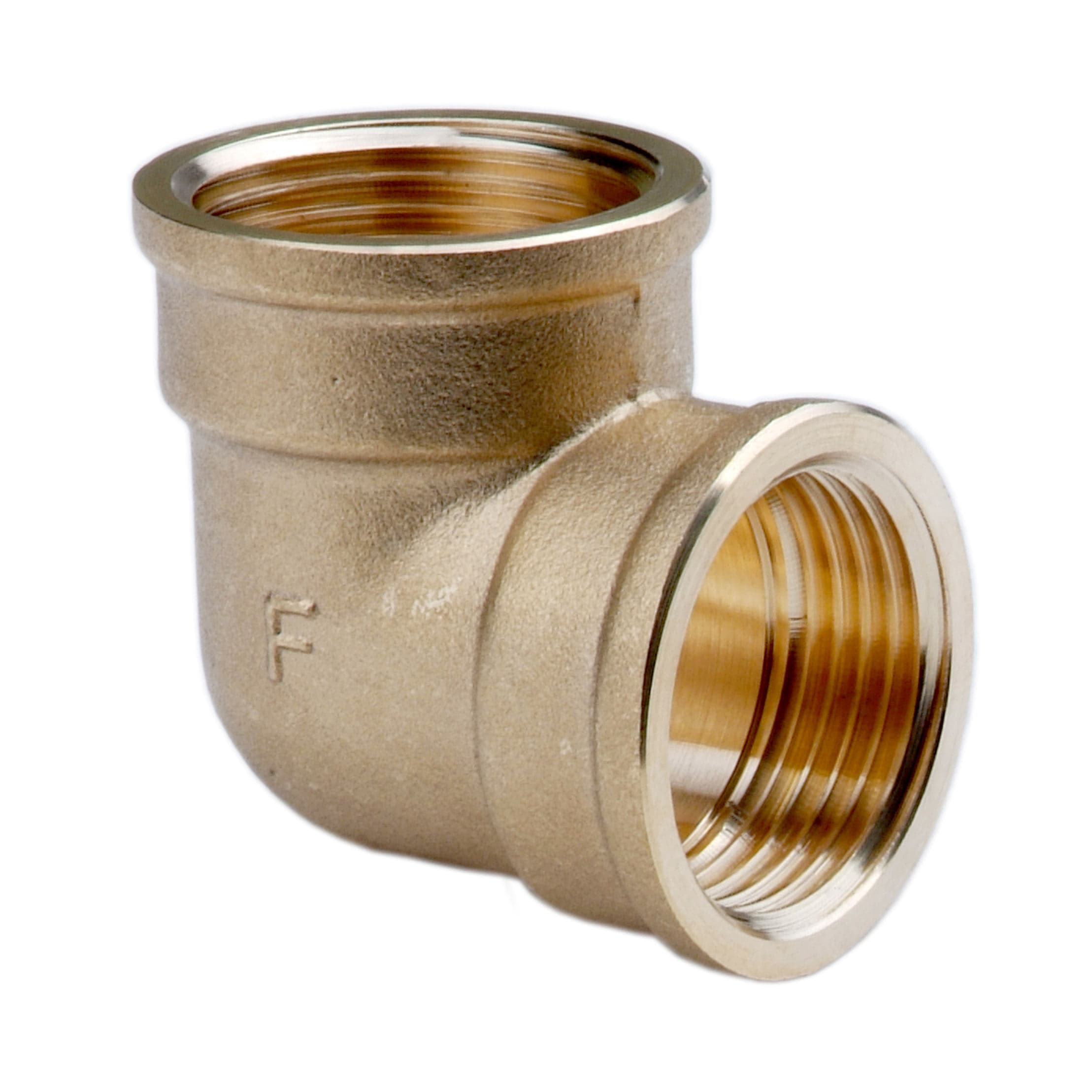Коляно месинг Ferro 1/2"