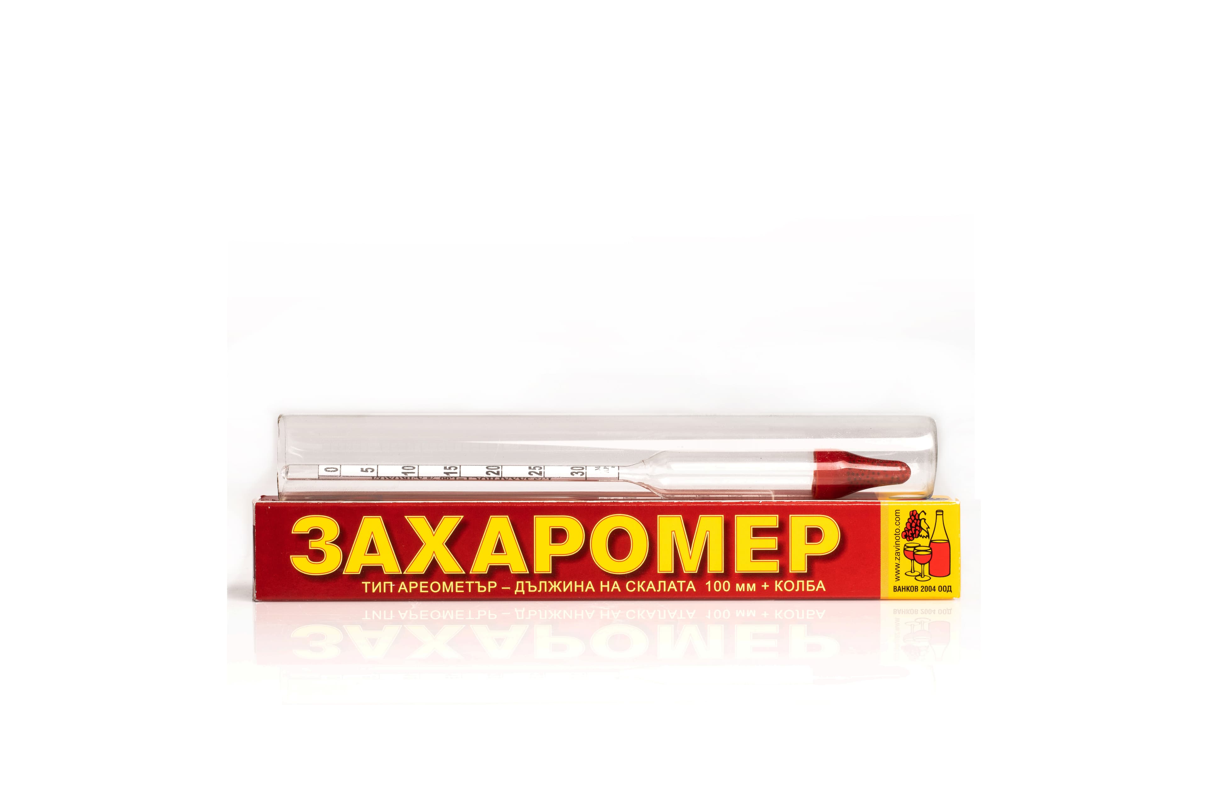 Захаромер с колба до 30 градуса