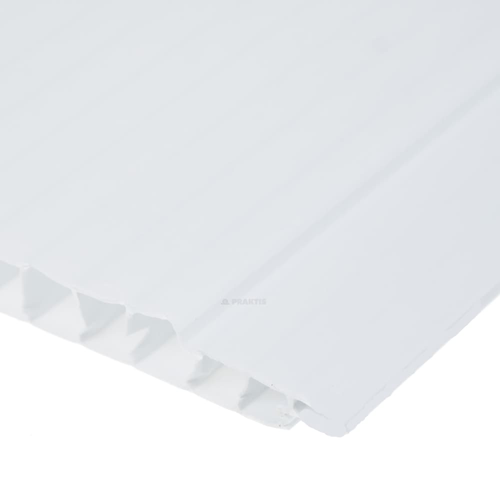 PVC ламперия Welltech White lacquer / бял лак 25см/2.6м/7.5мм
