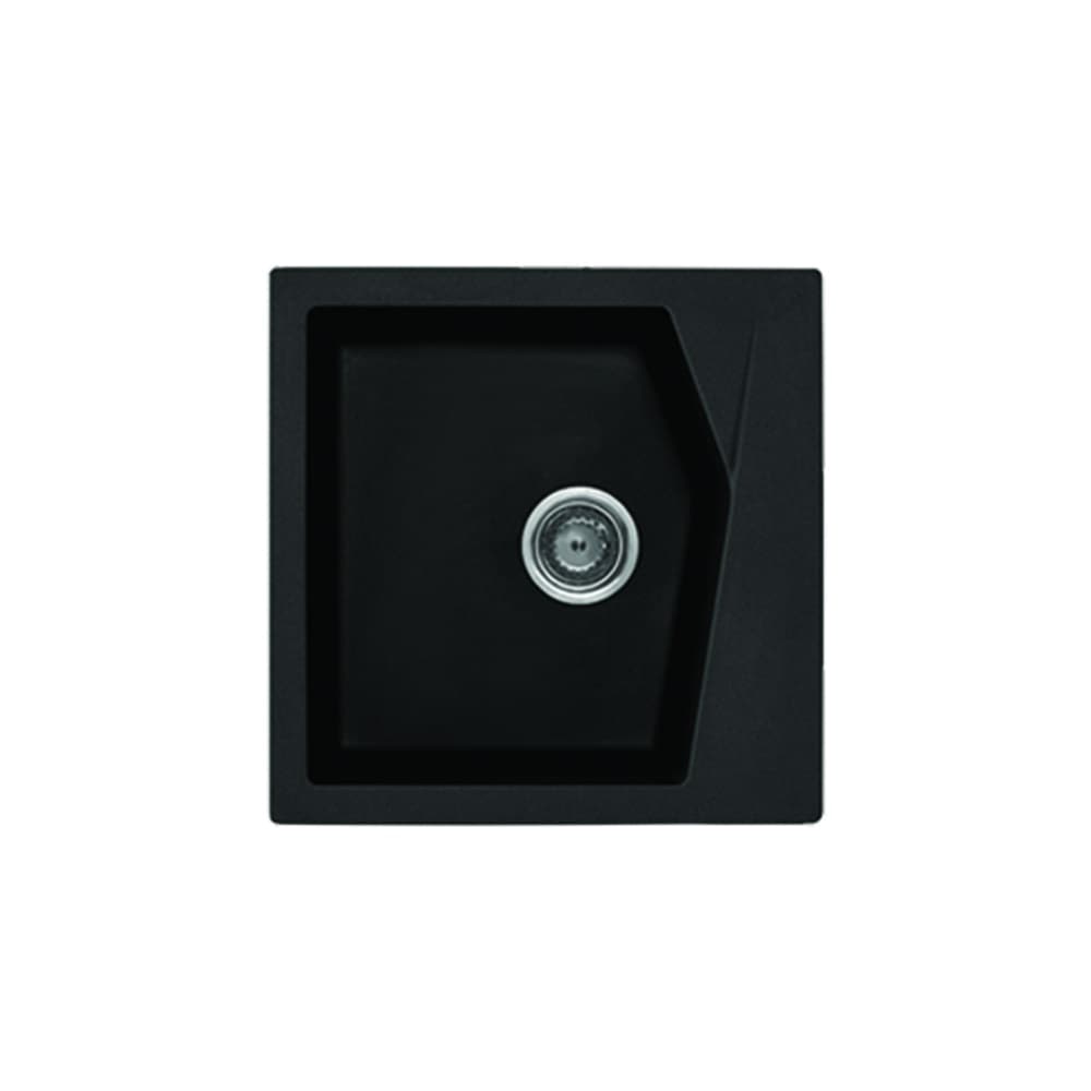 Гранитна мивка Linea 50 50х50х20 черна