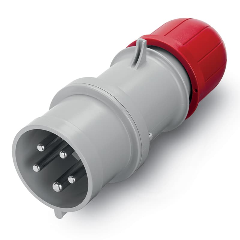 Промишлен щепсел Optima Scame 3Р+N+Е 32А IP54 сив