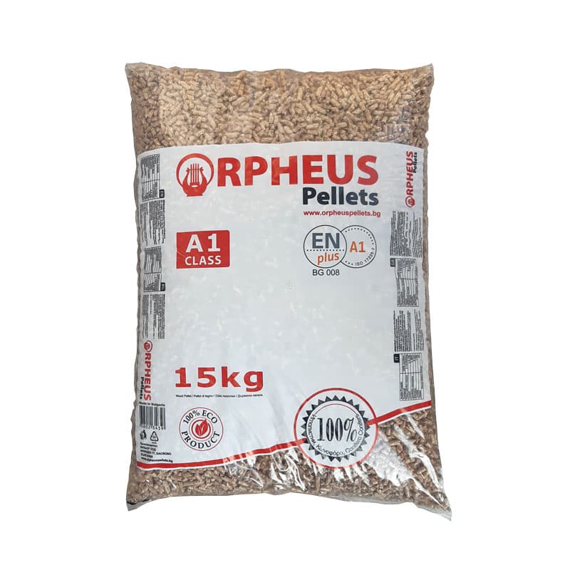 Дървесни пелети Orpheus Pellets 15 кг