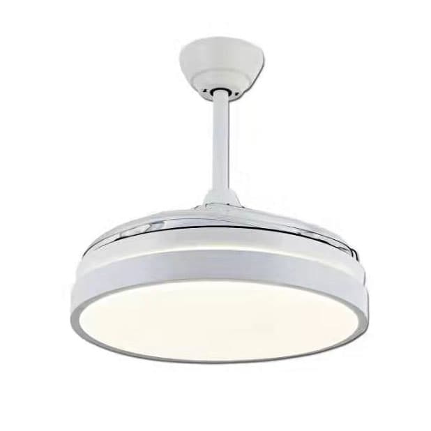 Таванен вентилатор с LED осветление и дистанционно Ziel Lighting KGFS-050 бял ф107см 60W