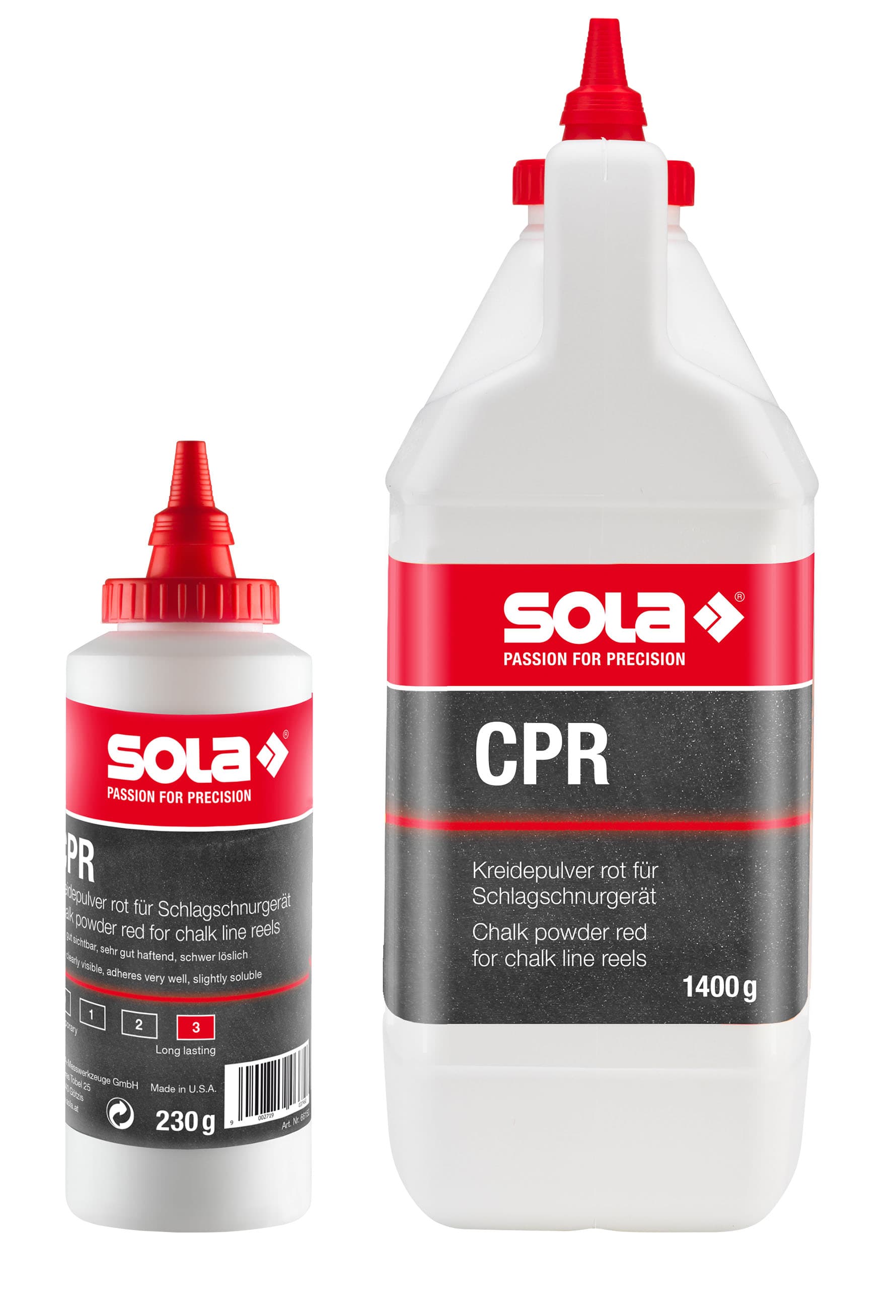 Креда на прах Sola CPR 230г червена