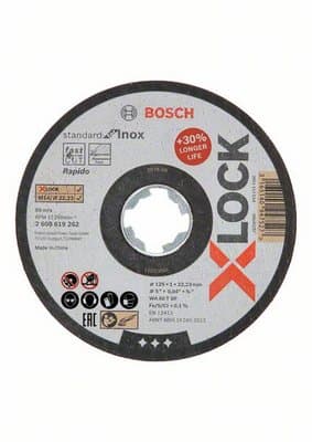 Диск за рязане Bosch Pro Stainless Steel and Metal X-Lock 125x1x22,23мм