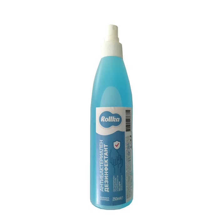 Антибактериален дезинфектант за ръце и повърхности Rollka  250 ml 