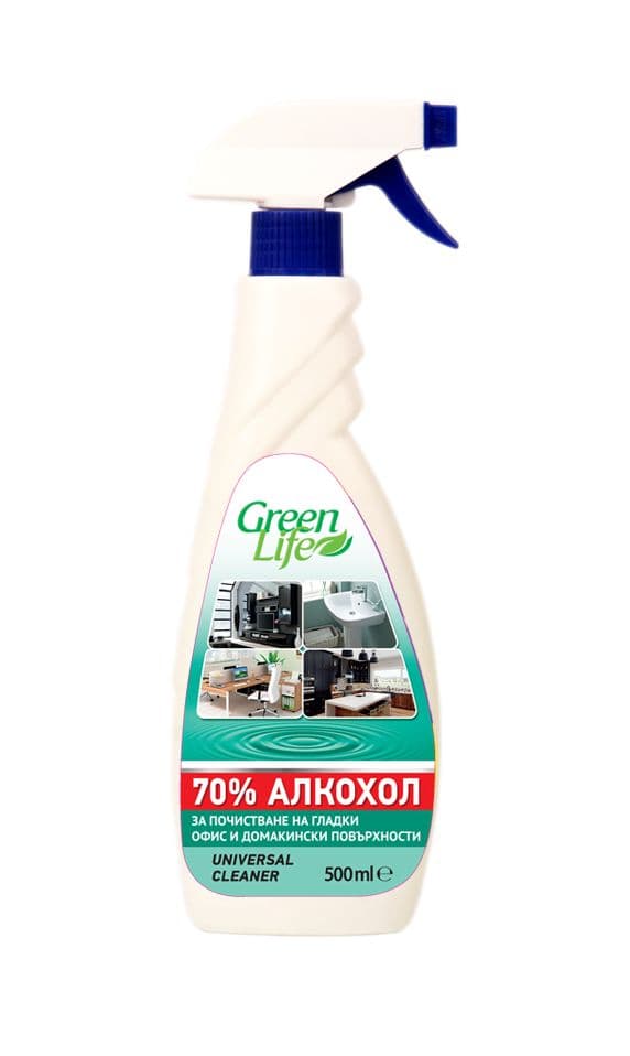 Универсален препарат за почистване на гладки повърхности Green Life