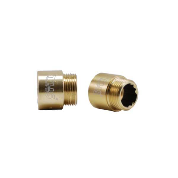 Полиран водопроводен удължител месинг THS Thermostyle 1/2" х 90мм 