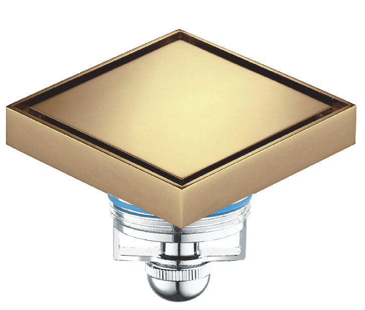 Точков подов сифон MAGdrain Duo Rose Gold WC02G5-R 100x100мм
