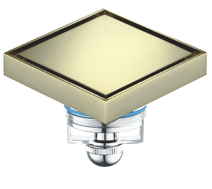 Точков подов сифон MAGdrain Duo Zirc Gold WC02G50-Z 100x100мм