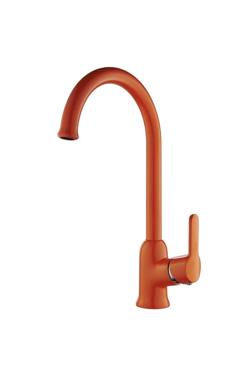 Едноръкохватков смесител за кухня Cascada Colors Orange