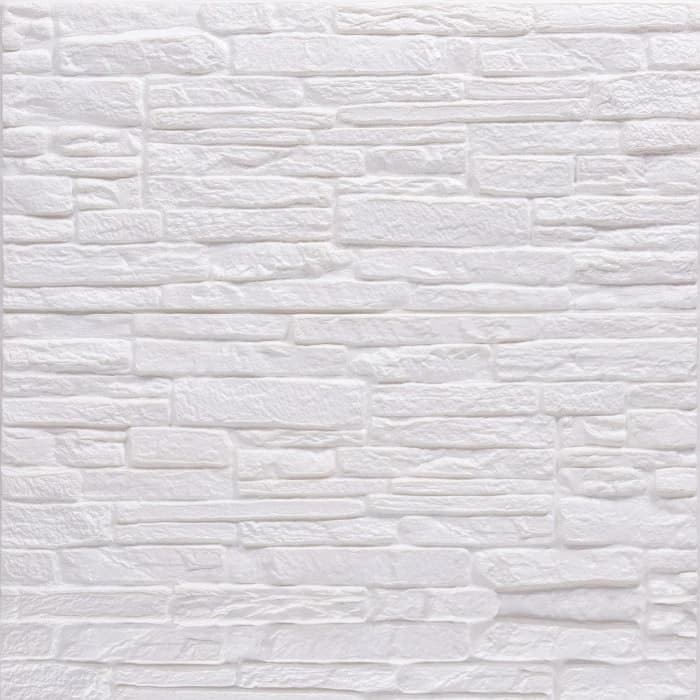 Топлоизолационно самозалепващо пано Effector Cultural Stone A 70x60x0,4см бяло