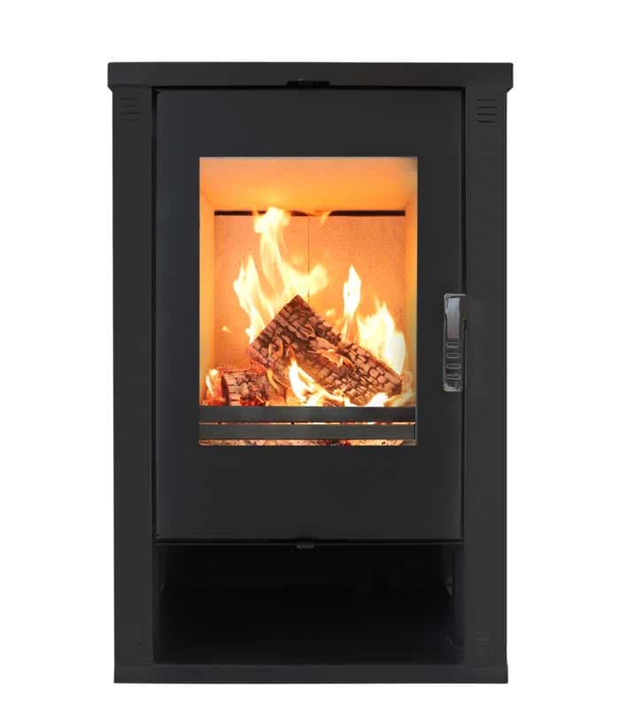 Камина на дърва Verso Theia black 9kW