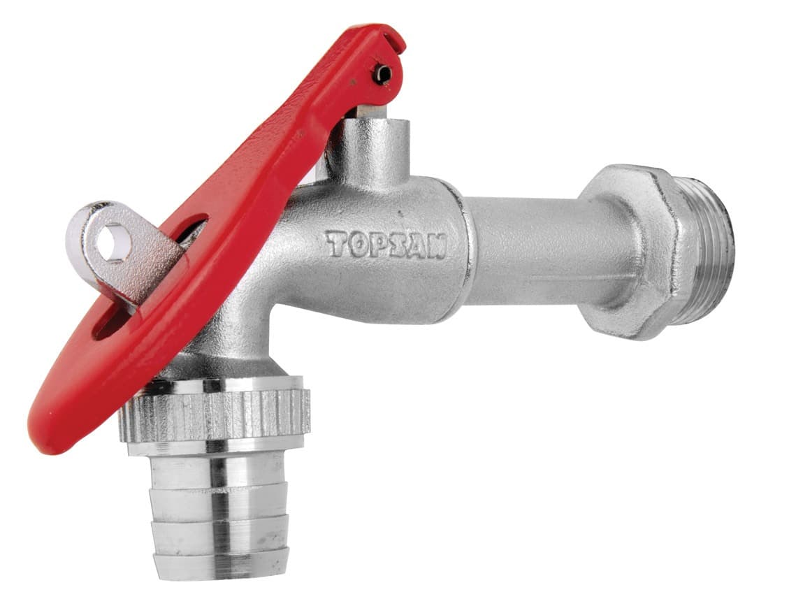 Месингова сферична канела със заключване Topsan Secret 3/4''