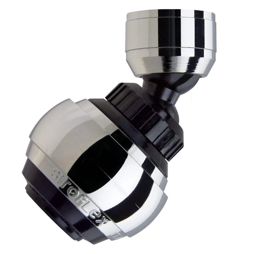 Водоспестяващ аератор Siroflex Saturn 2526/5S с шарнир F22x1-M24x1 черен/хром