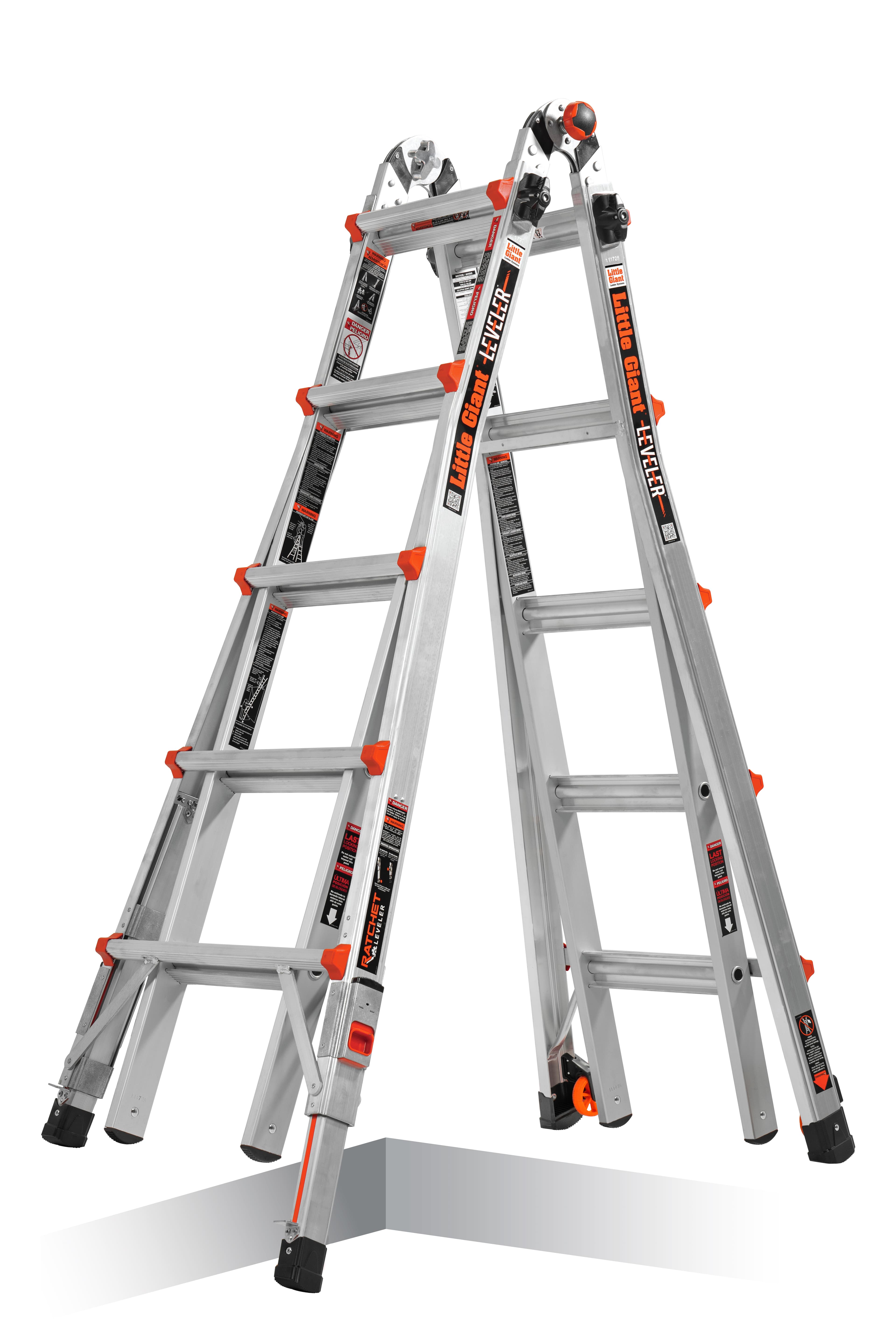 Телескопична алуминиева стълба Little Giant Leveler M22 4х5 стъпала 