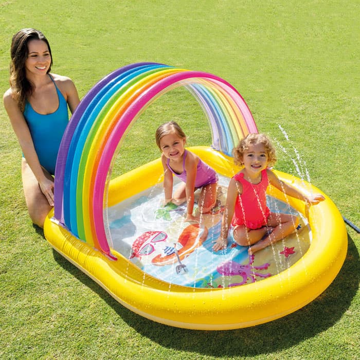 Детски басейн дъга Intex 57156NP 147х130х86 см
