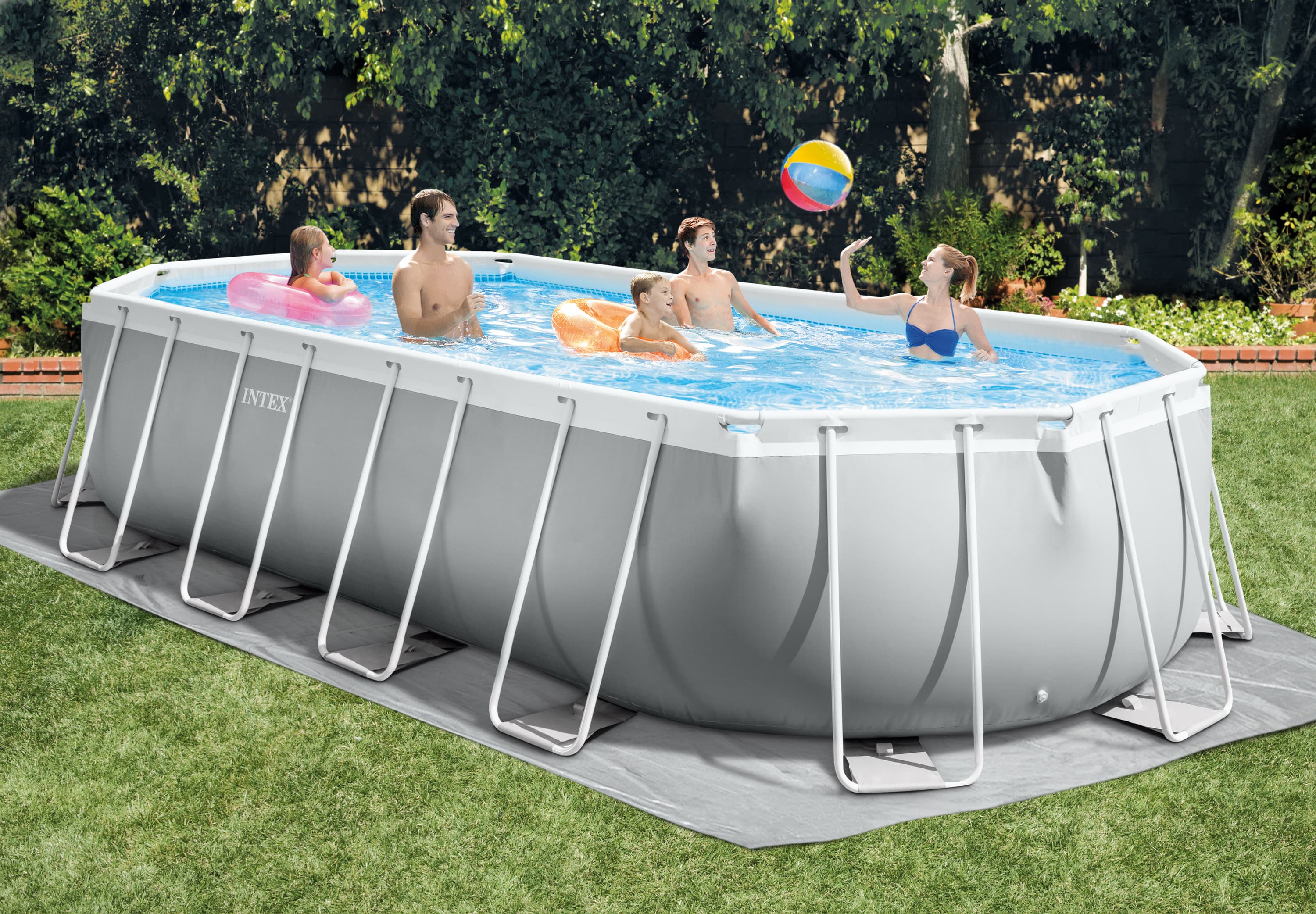 Сглобяем басейн с филтърна помпа Intex Prism Frame Oval 26798NP /  610х305х122см