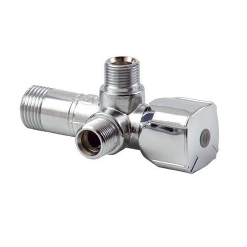Ъглов трипътен кран 1/2x3/8x3/8'' Arco A-80 Twin Vitaq