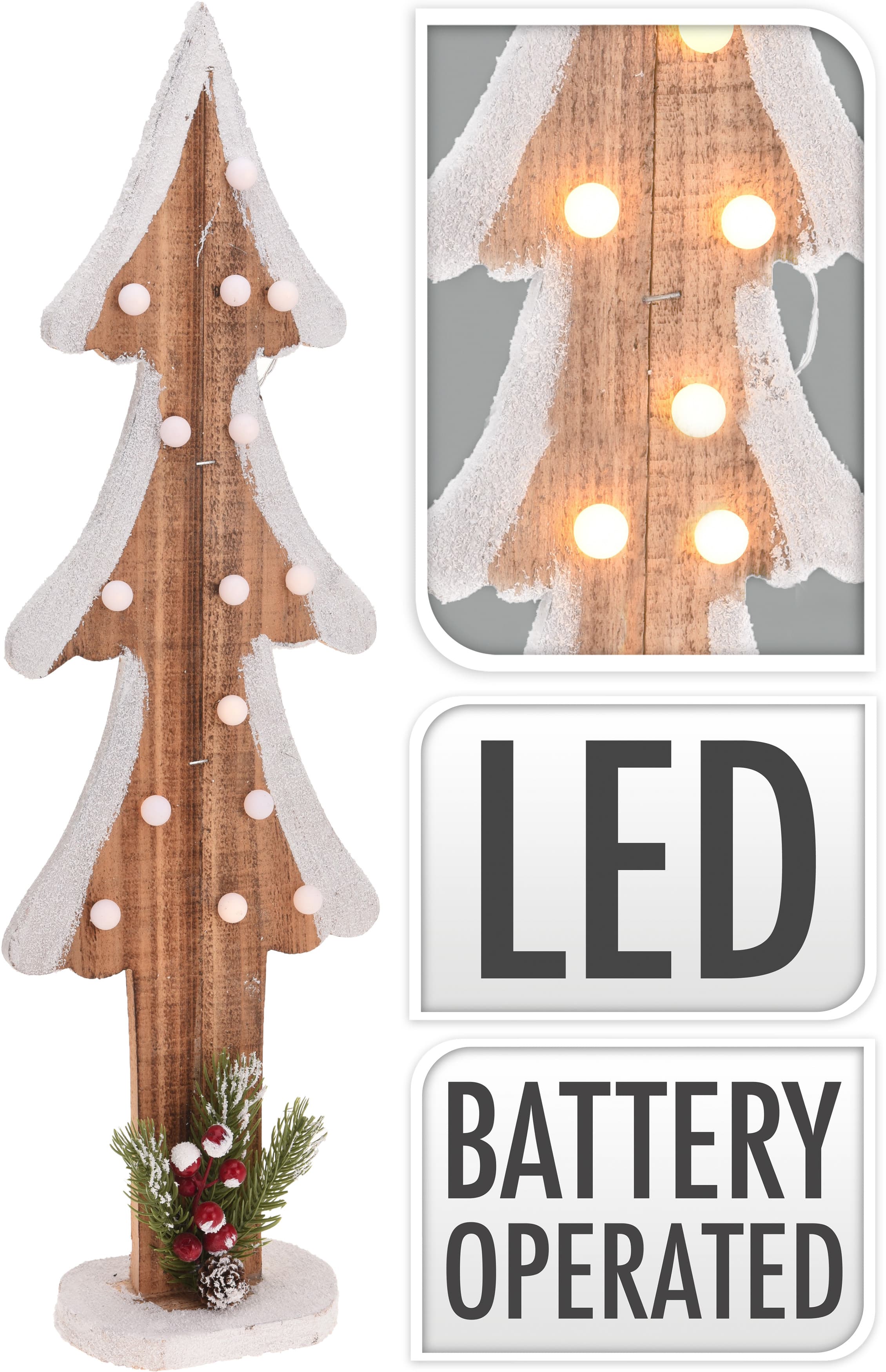 Коледно дърво 15 LED / 60см