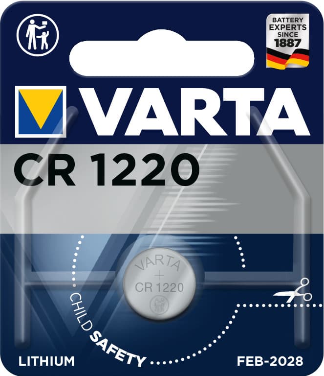Литиева батерия Varta CR 1220 Electronics Lithium 3V