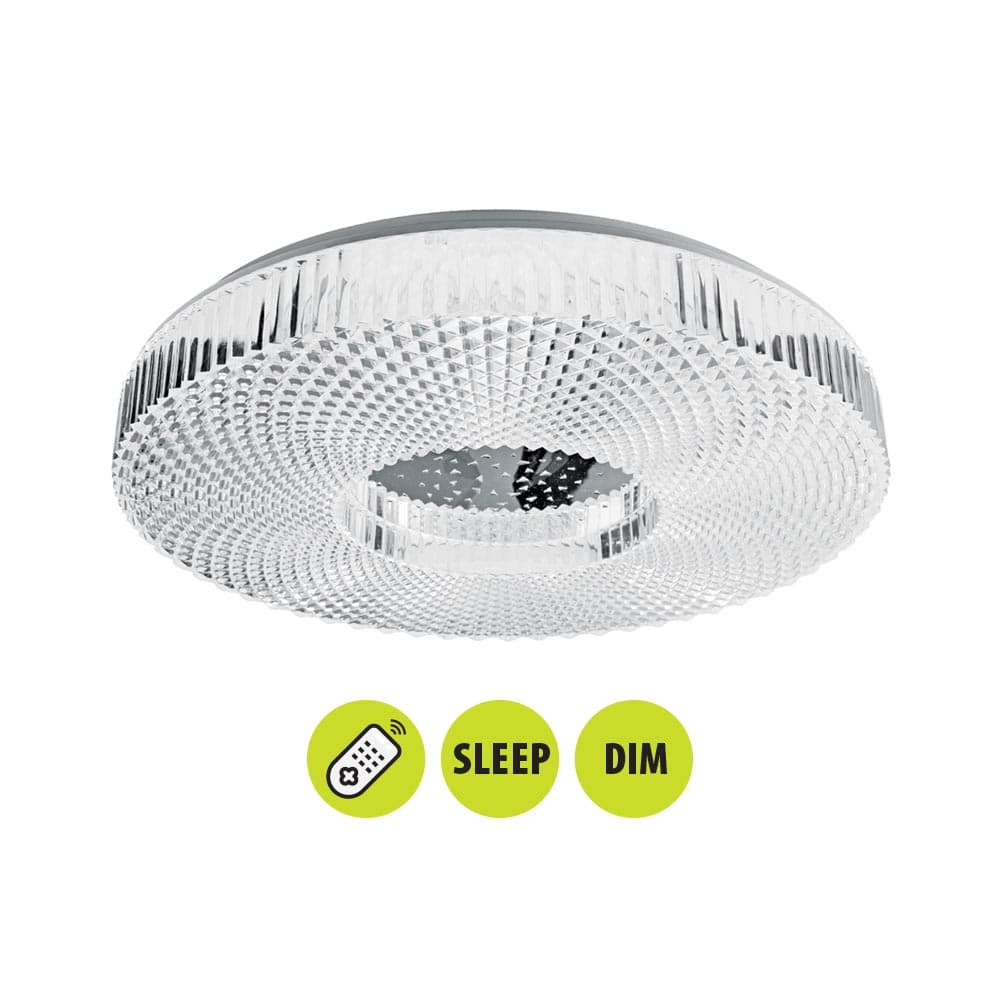 Мултифункционален LED плафон с дистанционно Vivalux Aria 75W / 3000-6400K