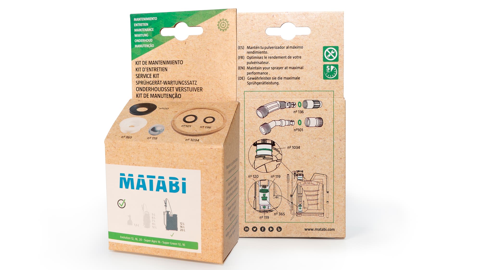 Коляно-дюза за пръскачка Matabi кутия