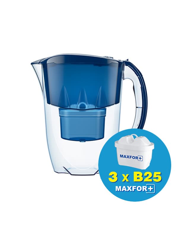 Филтрираща кана Aquaphor Jasper синя MFP 2.8 л + 3 филтъра