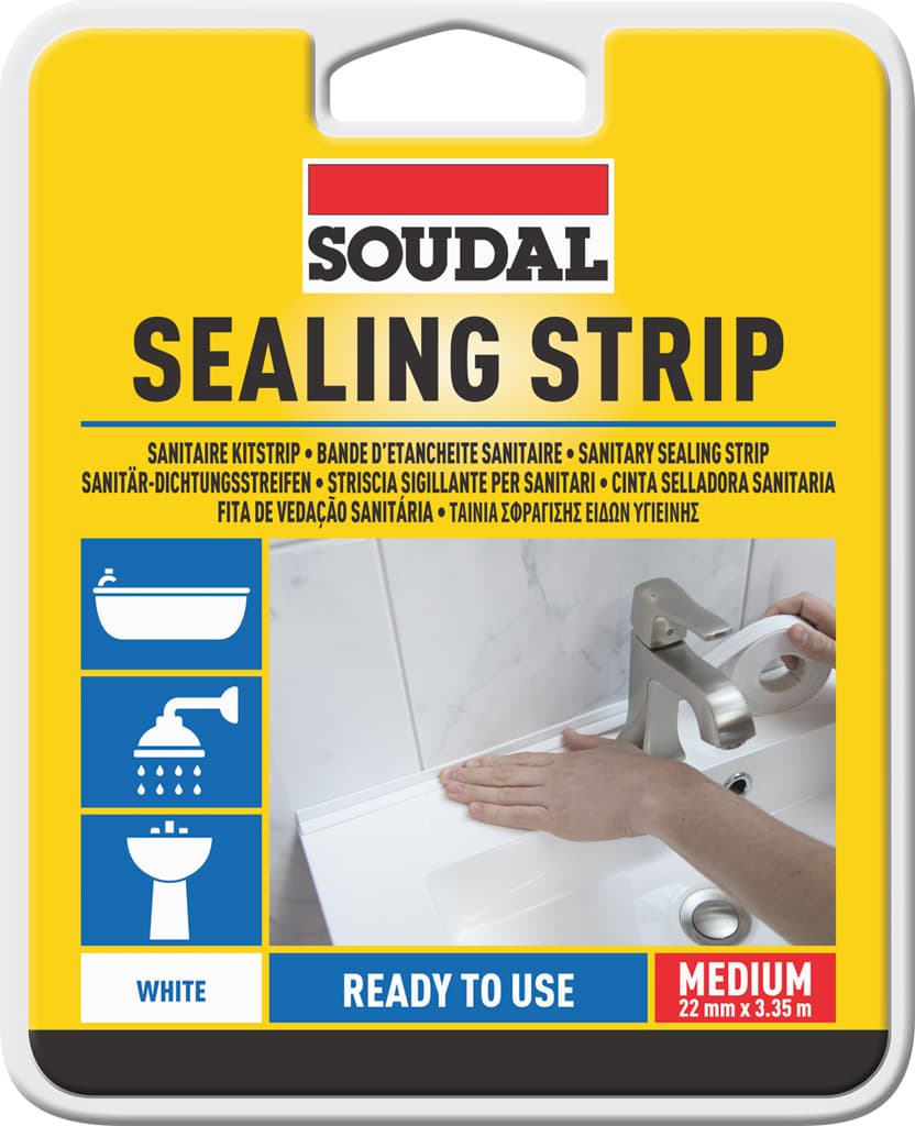 Санитарна уплътнителна лента Soudal 22мм х 3,35м бяла 